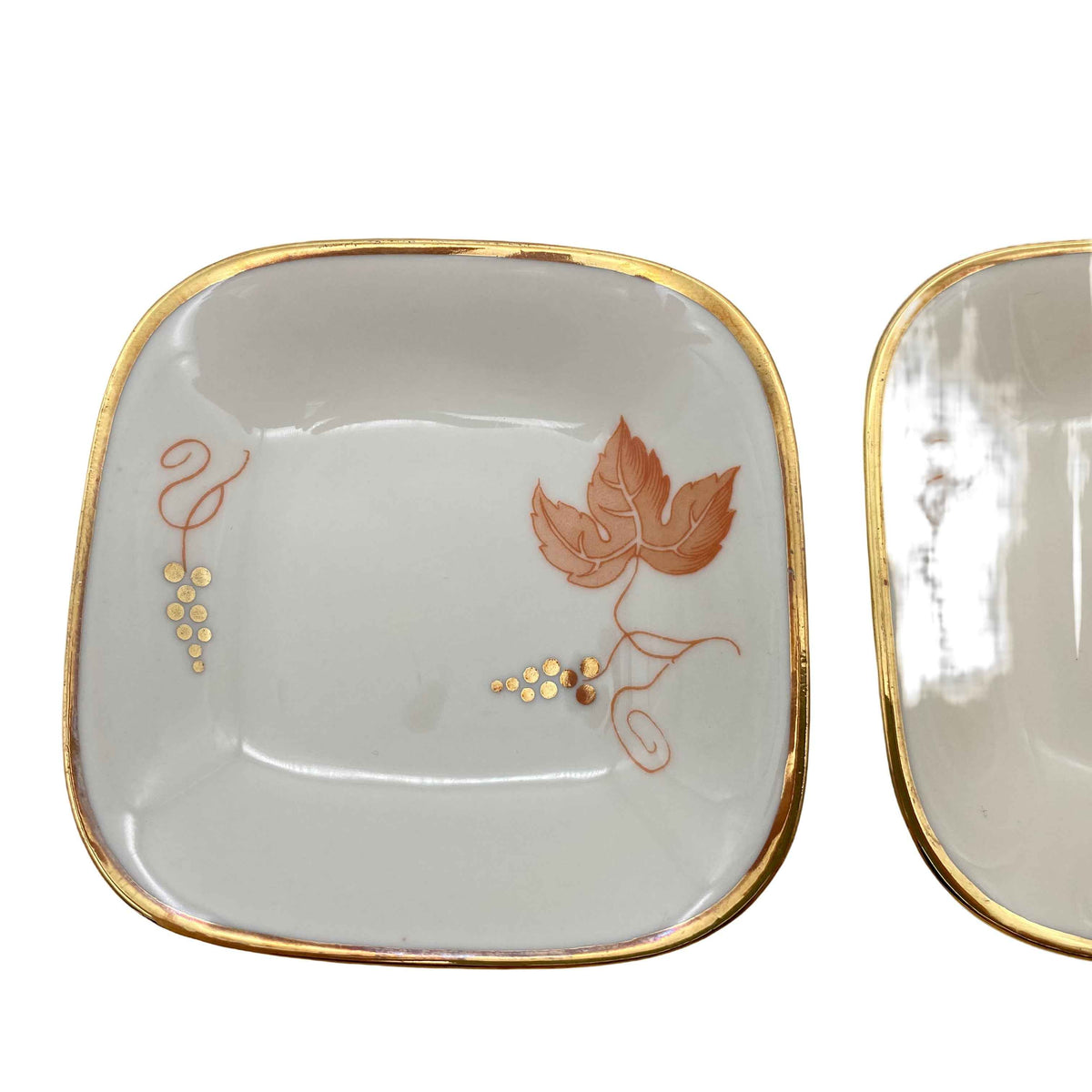 Seltmann Weiden Schalen Schälchen 6er Set beige 1960er Goldrand Porzellan