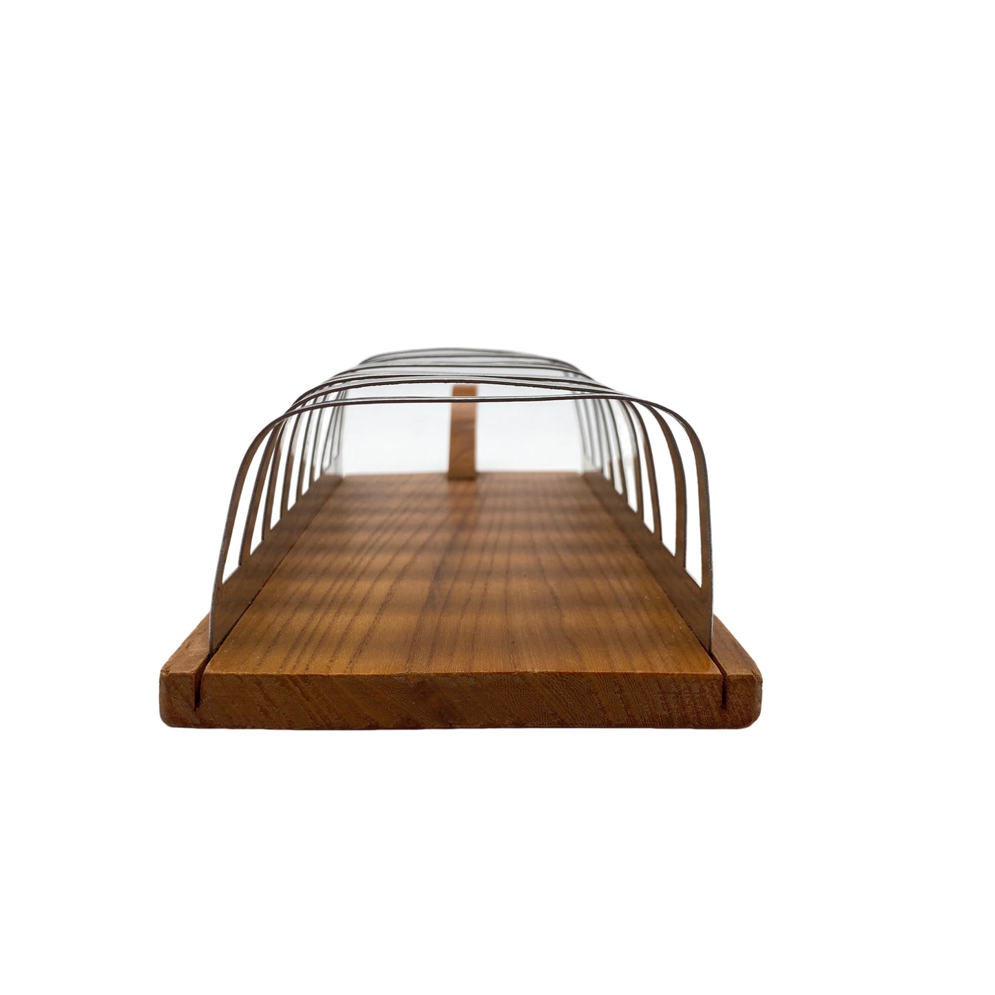 Brotständer Toasthalter Briefhalter Edelstahl Holz 1970er