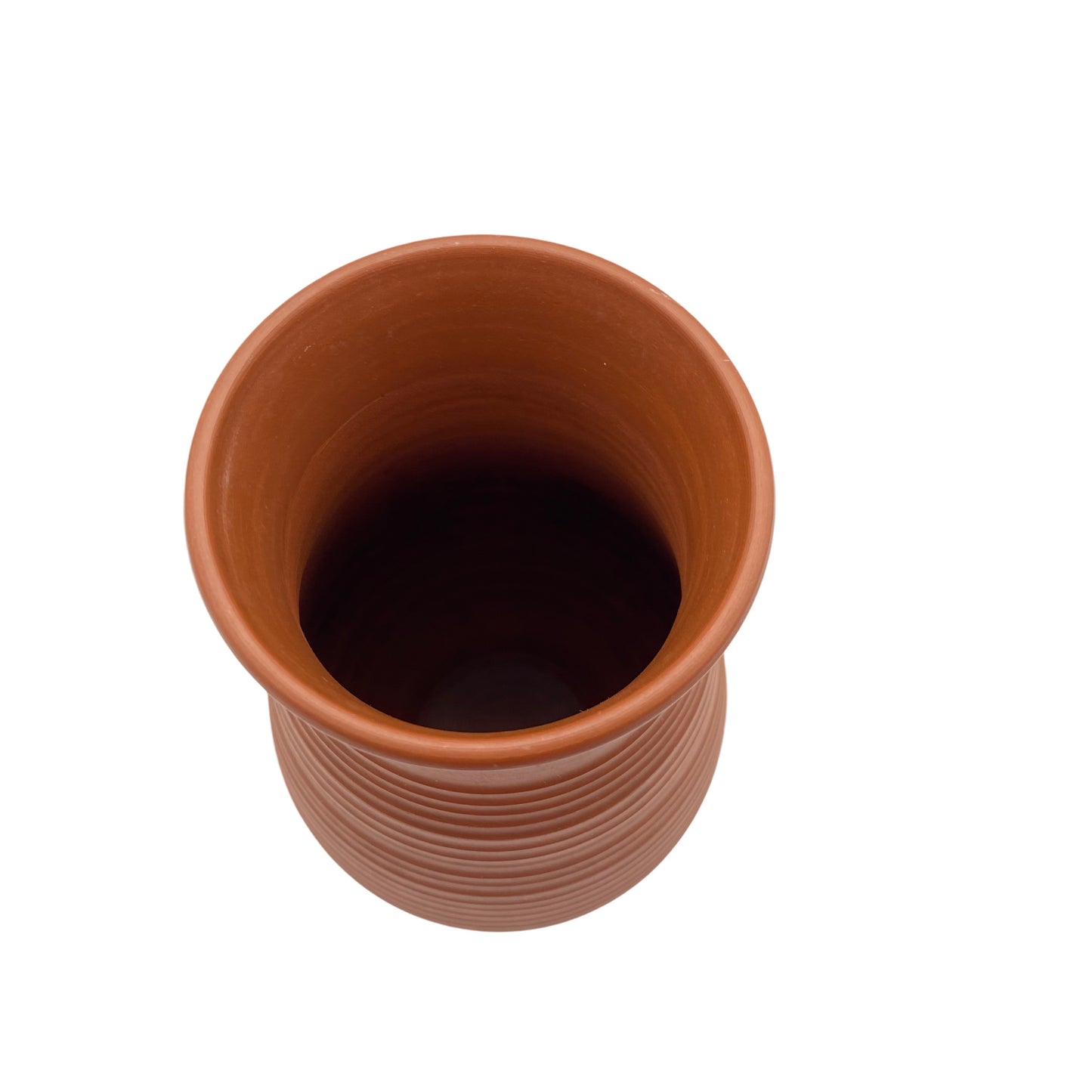 ILKRA Vase Keramik 1960er 1970er braun 19 cm Nr 102/20