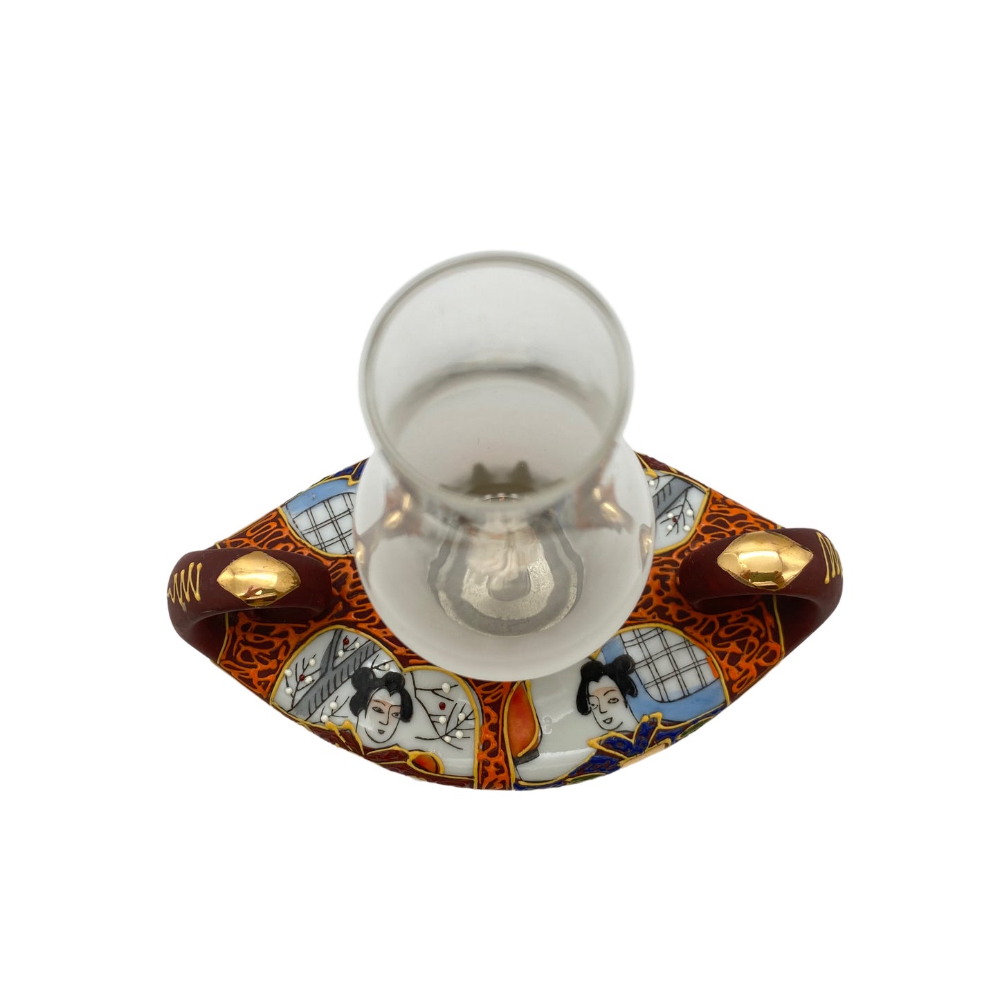 Petroleumlampe Asien Vintage 1960er 1970er 16 cm Geisha Petroleumleuchte