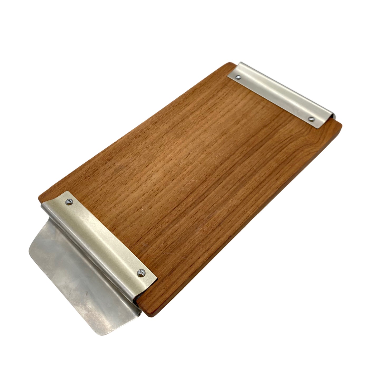 Brotständer Toasthalter Briefhalter Metall Holz 1970er gold matt