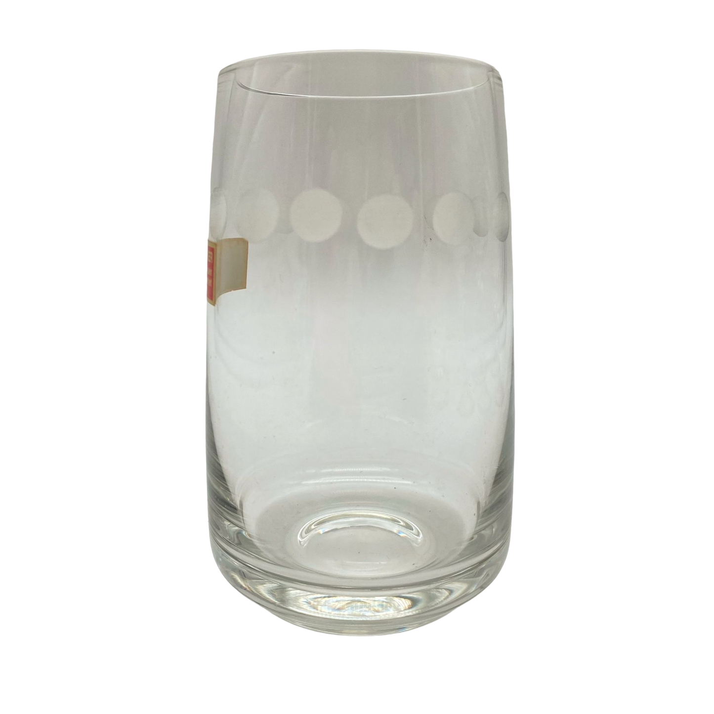 Poschinger Wassergläser 6er Set Linsenschliff satiniert 11 cm 1970er transparent