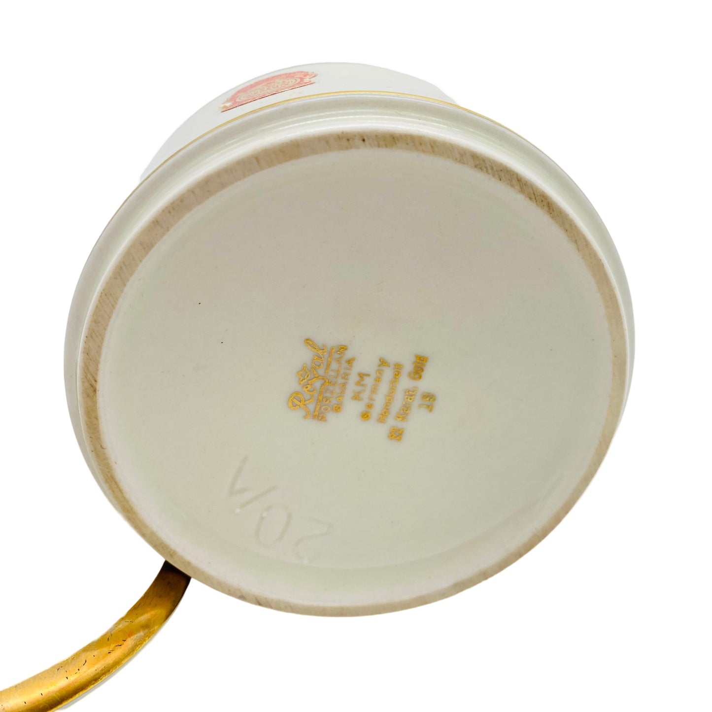 Kerafina Royal KM Porzellan Dose echt Gold 50er Deckeldose