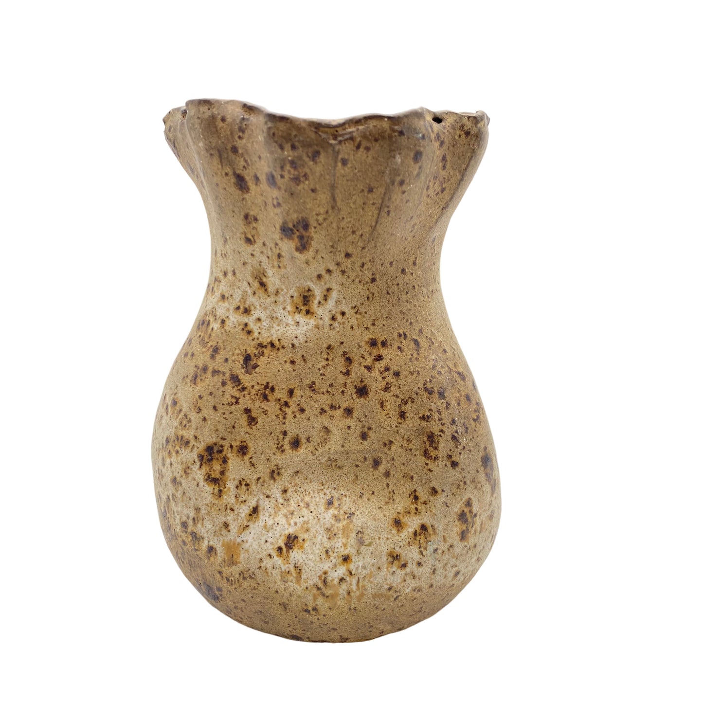 Keramik Vase Mid Century Studiokeramik braun 60er 70er Handarbeit