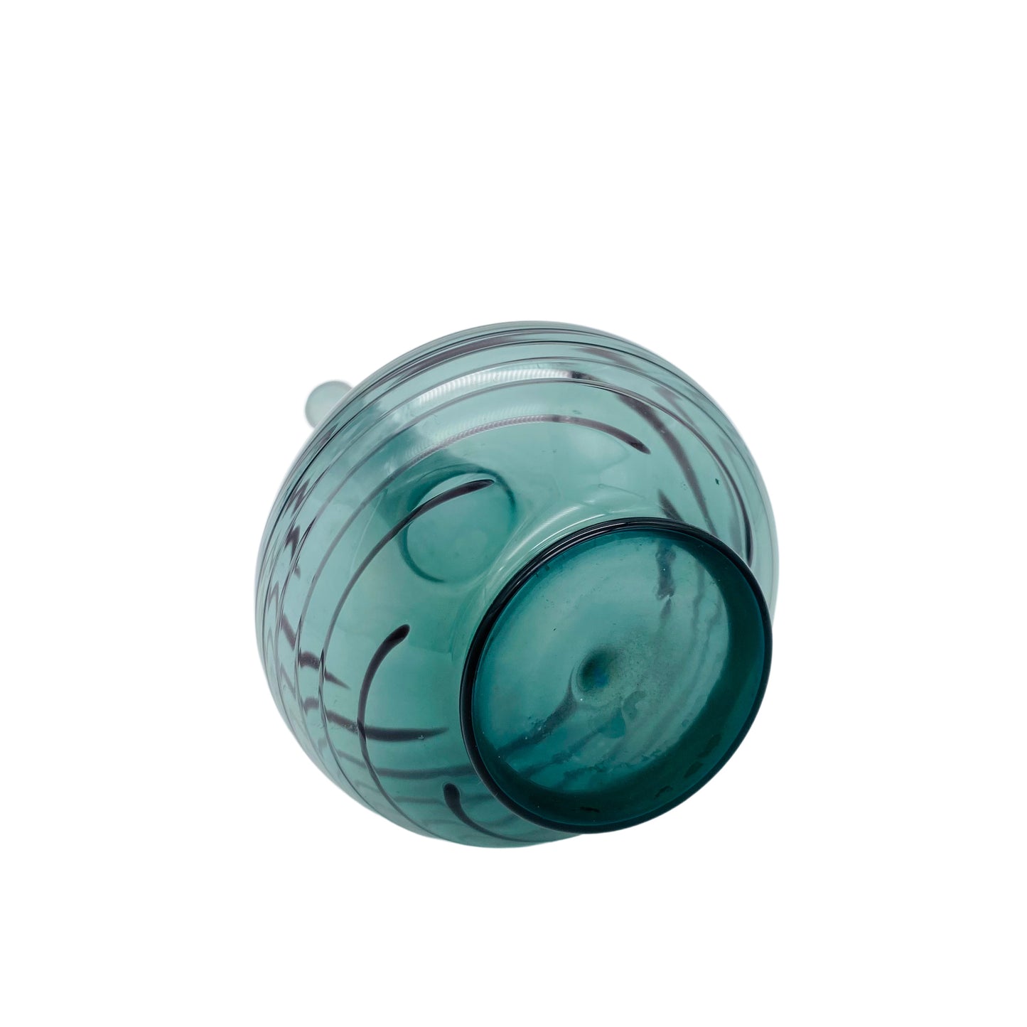 LAUSCHA Glas Vase blau lila 60er 70er Vintage