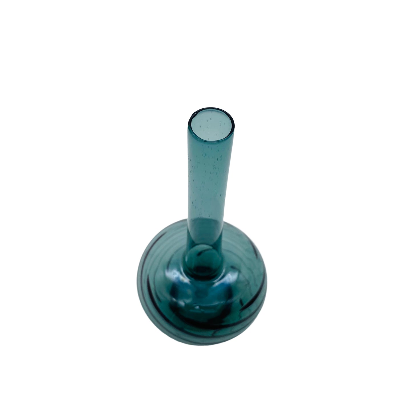 LAUSCHA Glas Vase blau lila 60er 70er Vintage