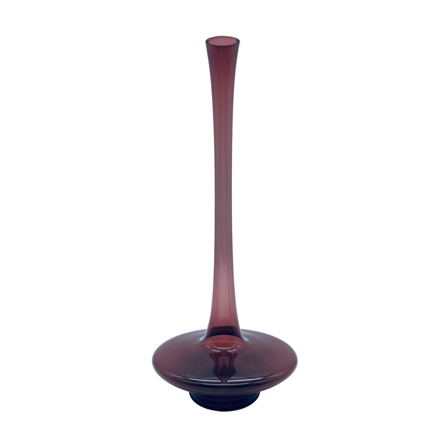 LAUSCHA Glasvase lila Mid Century 50er 60er Jahre Glas