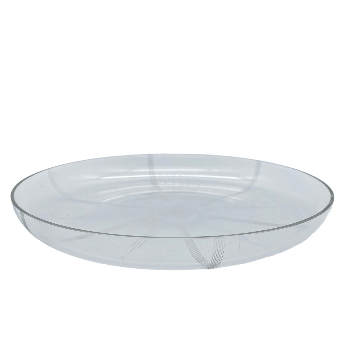 Mid Century Schale aus Glas beschlifen 50er 60er Jahre