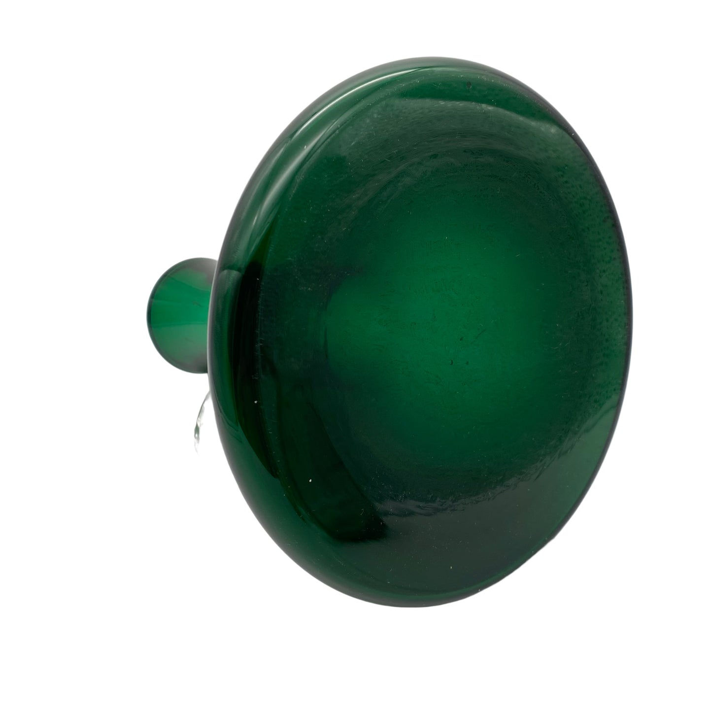 Mid Century Vase Glas grün Henkelvase 60er 70er Jahre