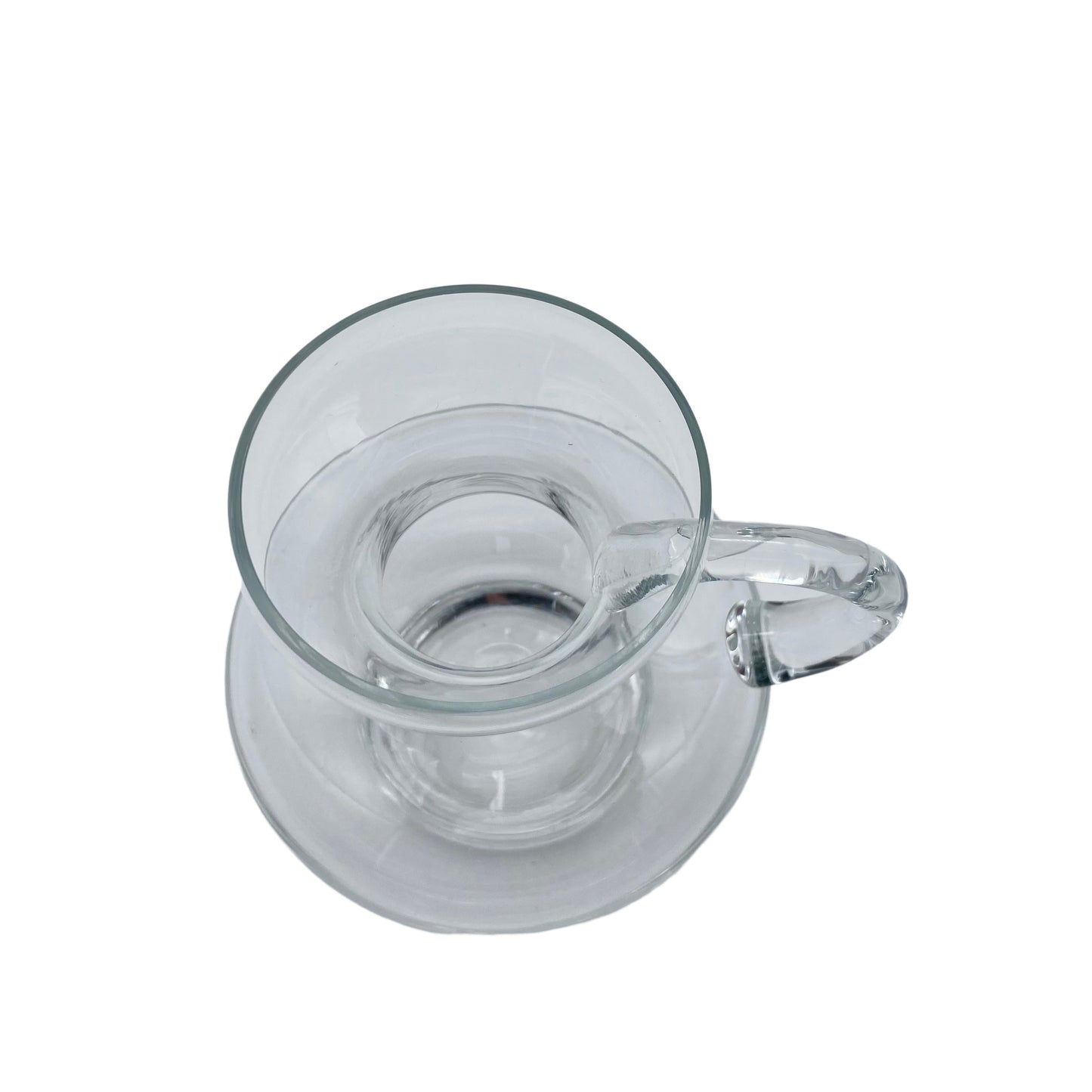 Mid Century Vase Henkelvase Glas 60er 70er Jahre