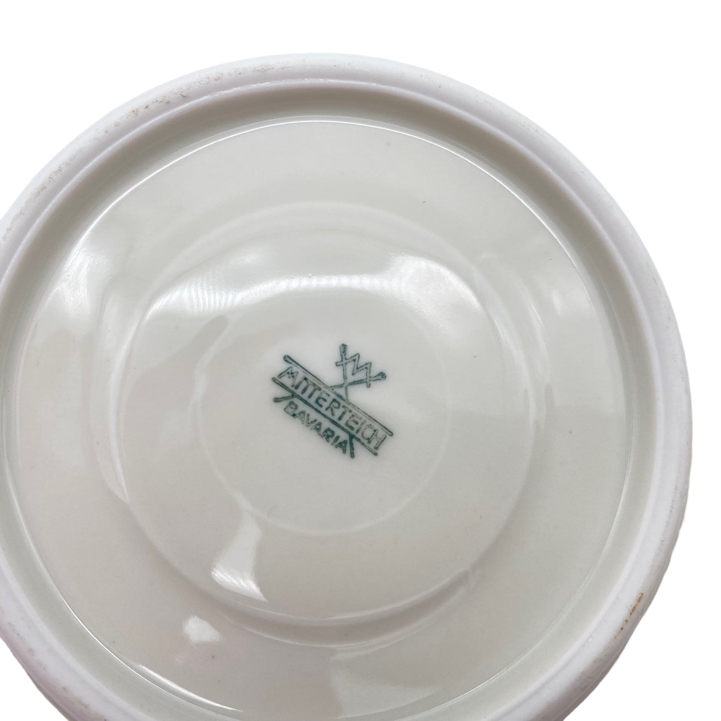 MITTERTEICH Porzellan Sammelgedeck Teller Tasse Untertasse blau gold