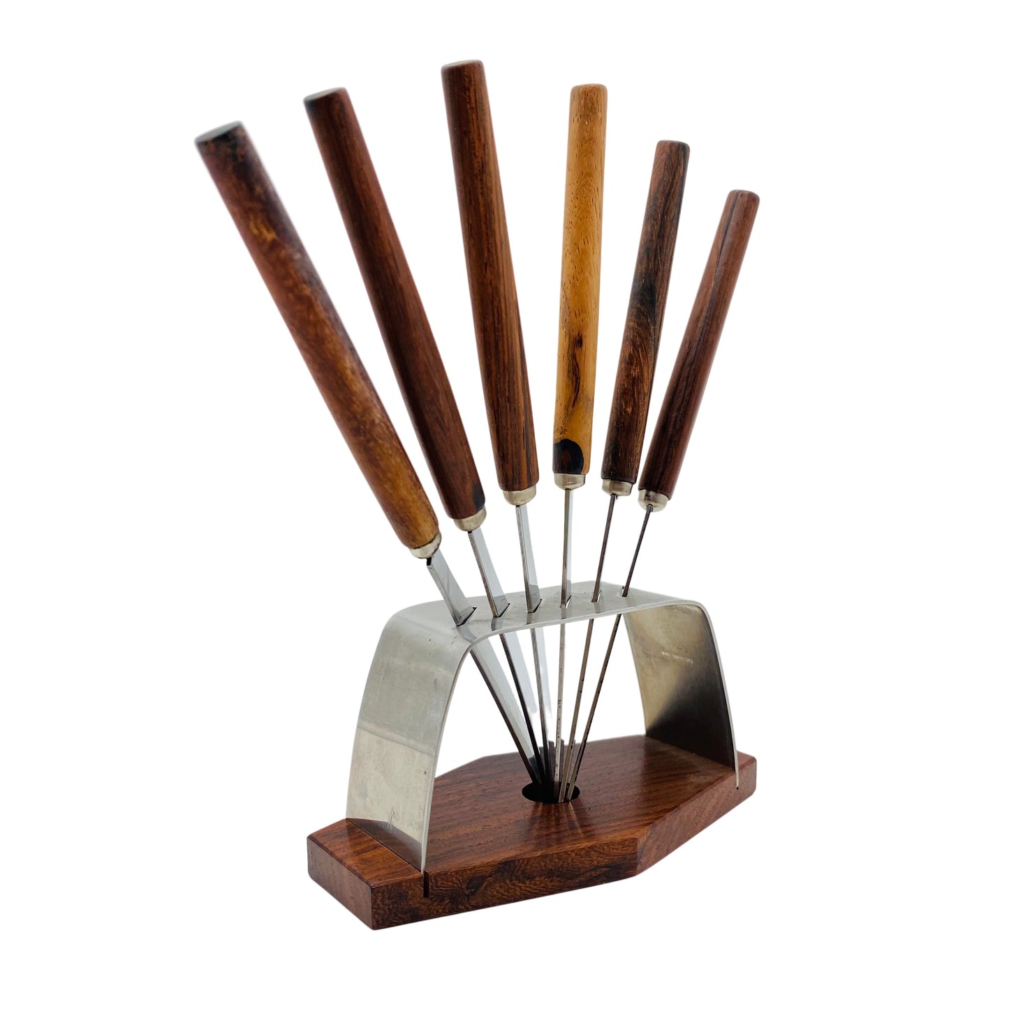 Obstmesser Set im Halter Vorspeisen Messer 60er Jahre