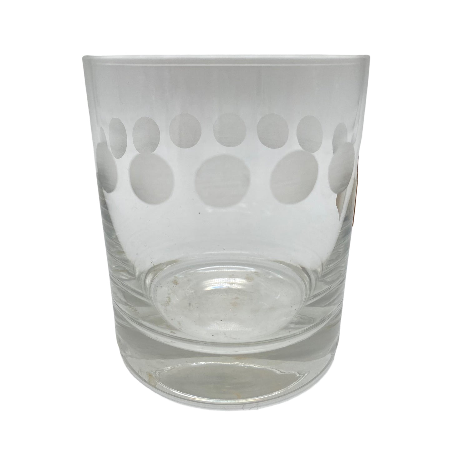 Poschinger Wassergläser 7er Set Linsenschliff satiniert 70er transparent