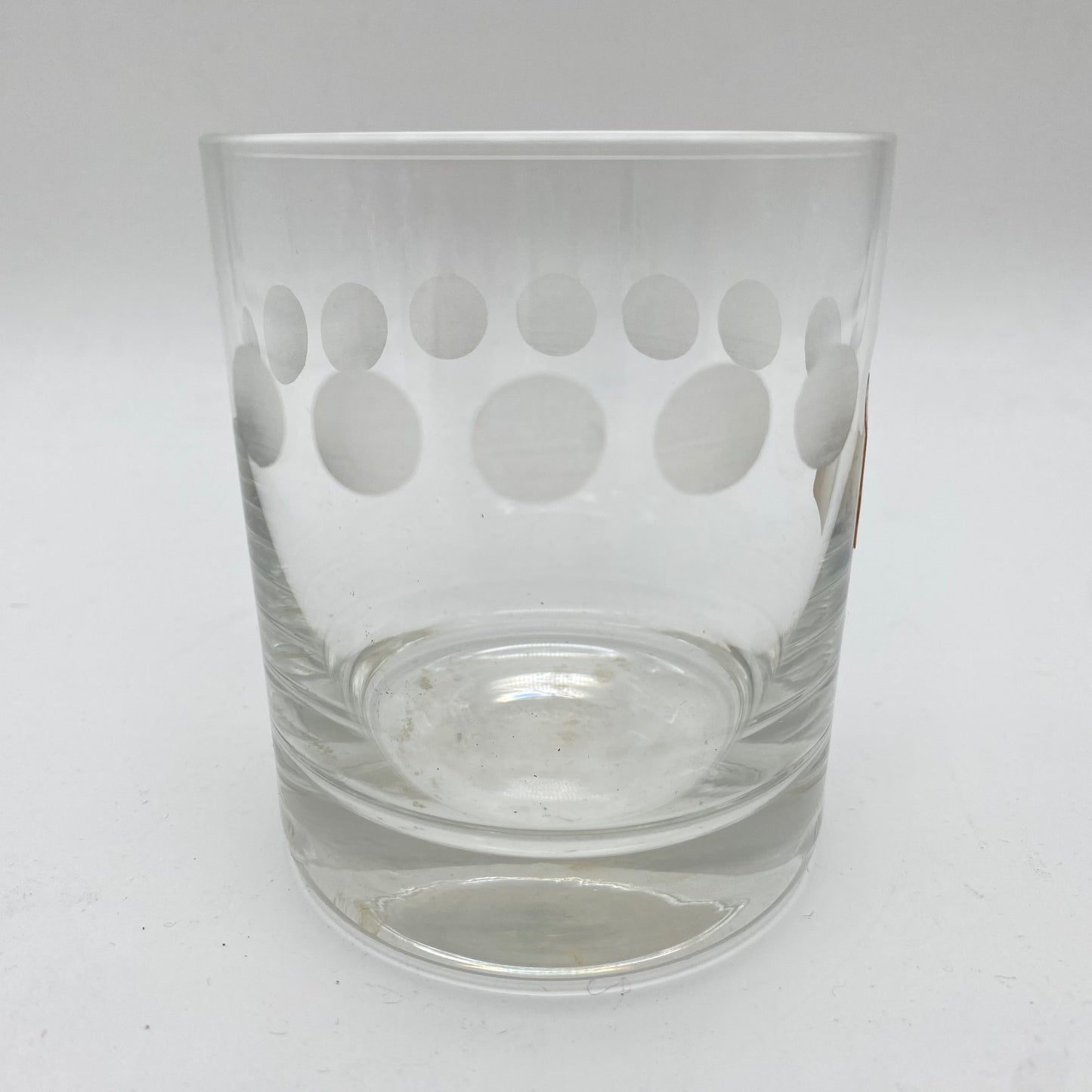 Poschinger Wassergläser 7er Set Linsenschliff satiniert 70er transparent