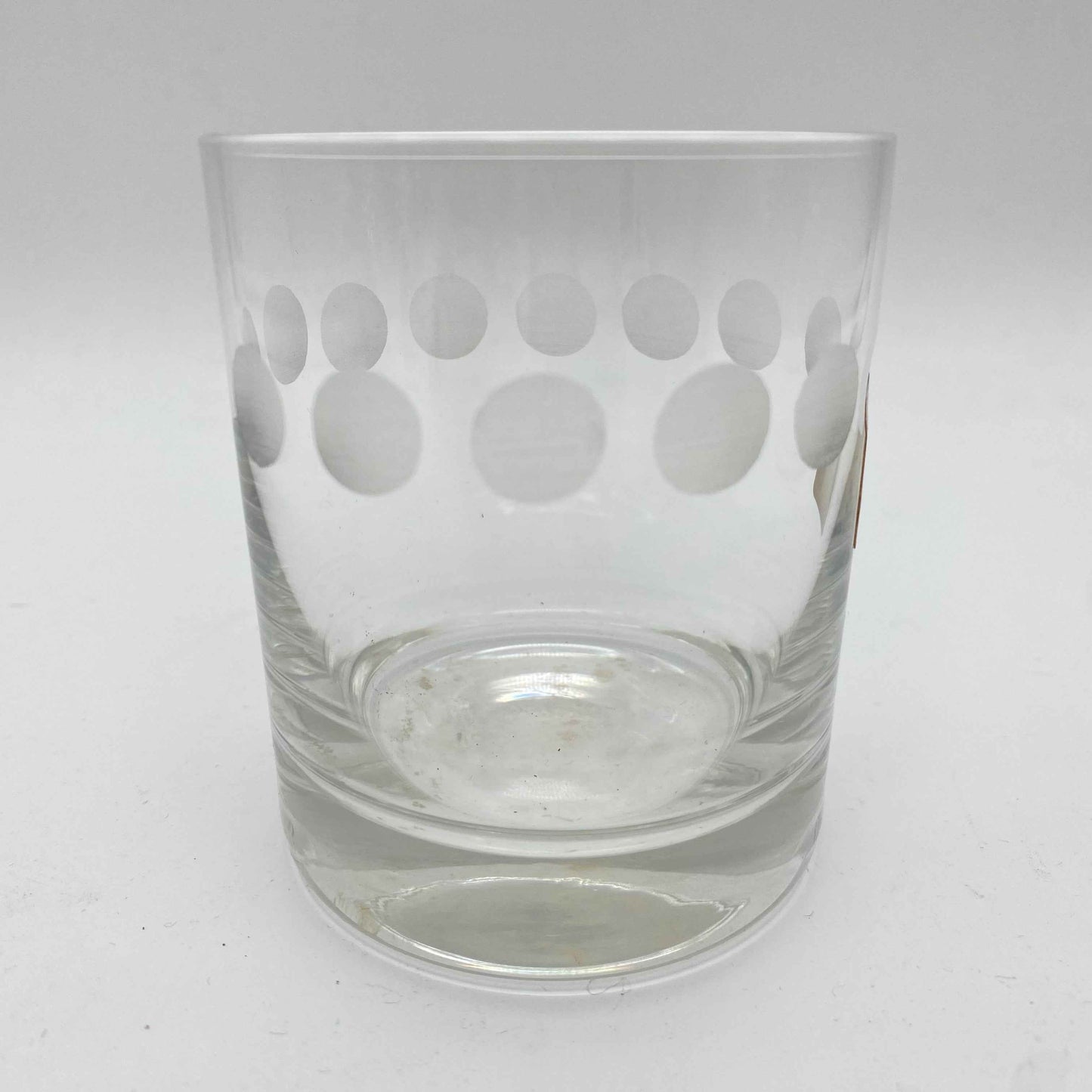 Poschinger Wassergläser 7er Set Linsenschliff satiniert 70er transparent