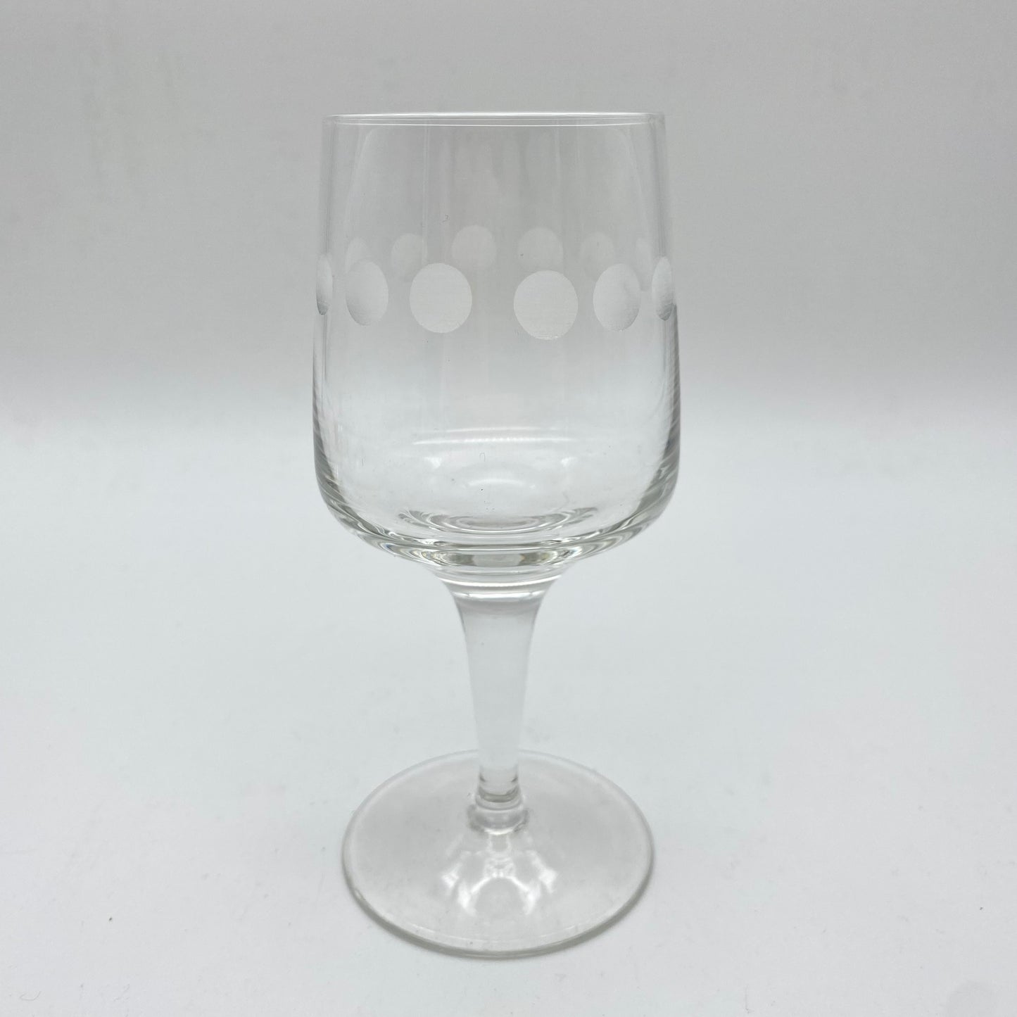 Poschinger Weingläser 6er Set Linsenschliff satiniert 70er transparent