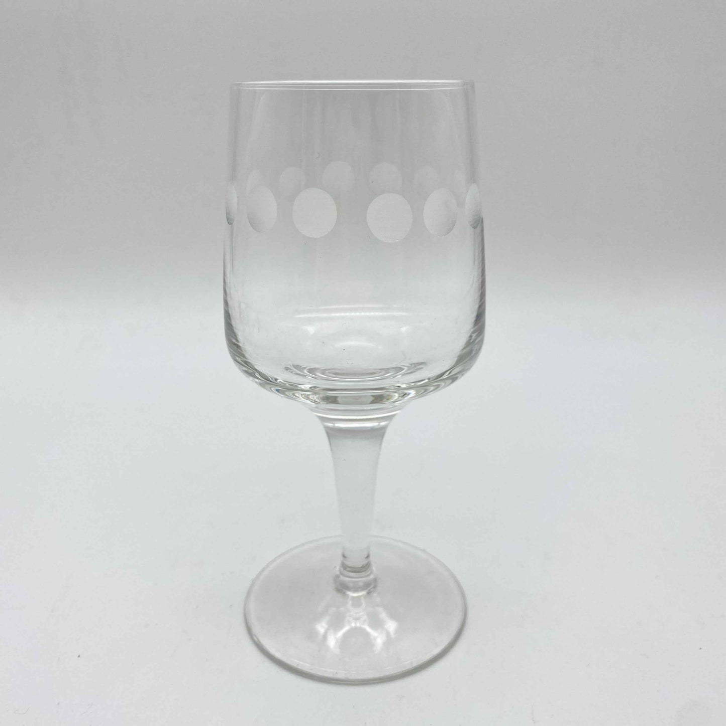 Poschinger Weingläser 5er Set Linsenschliff satiniert 70er transparent