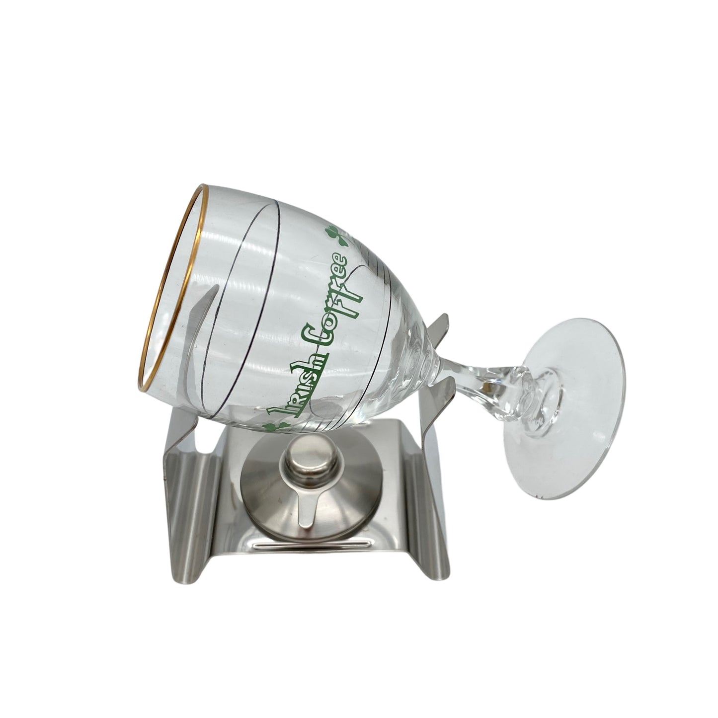 SPRING Irish Coffee Set mit Glas und Brenner Edelstahl Schweiz 70er Jahre