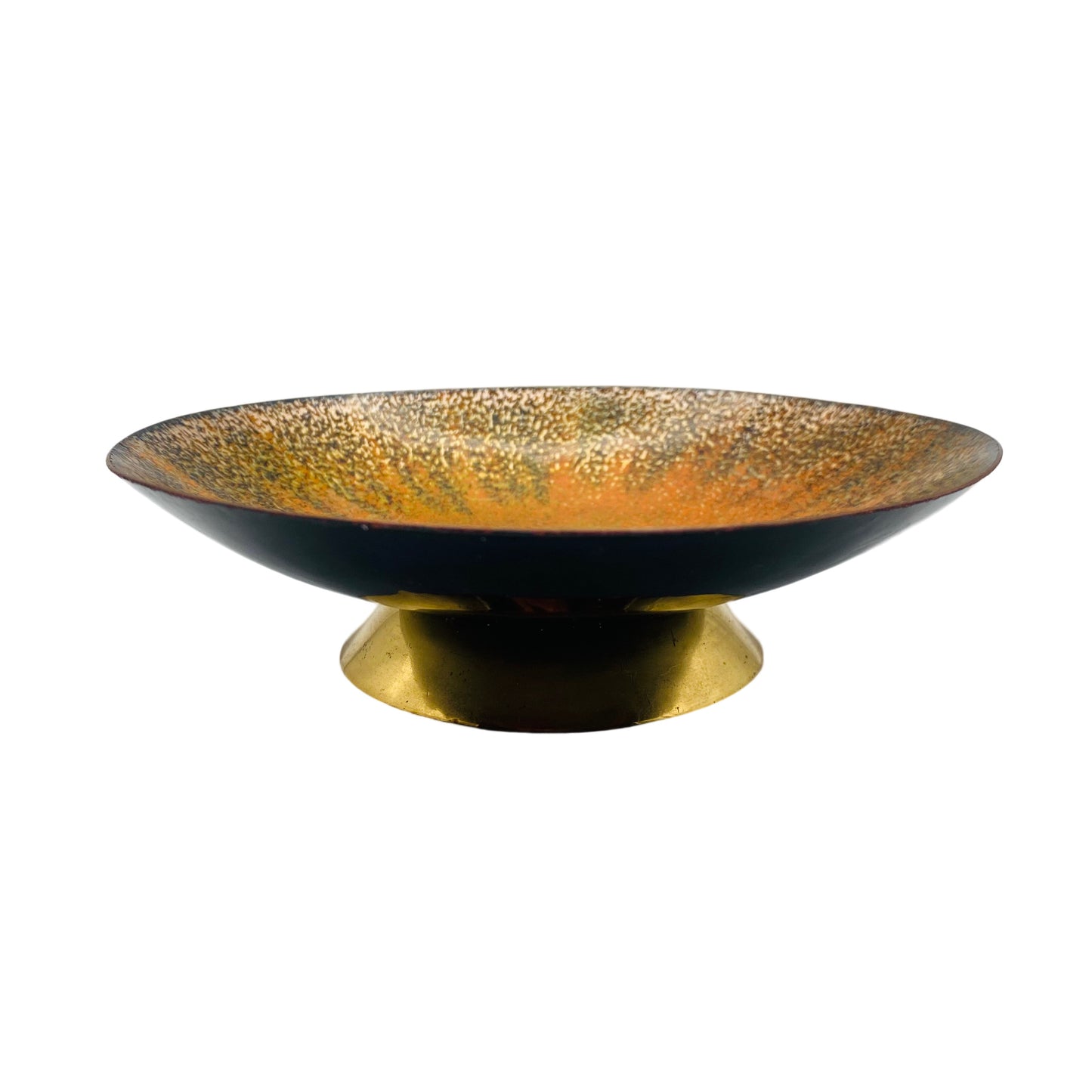 Schale Emaille orange 50er 60er 70er Mid Century