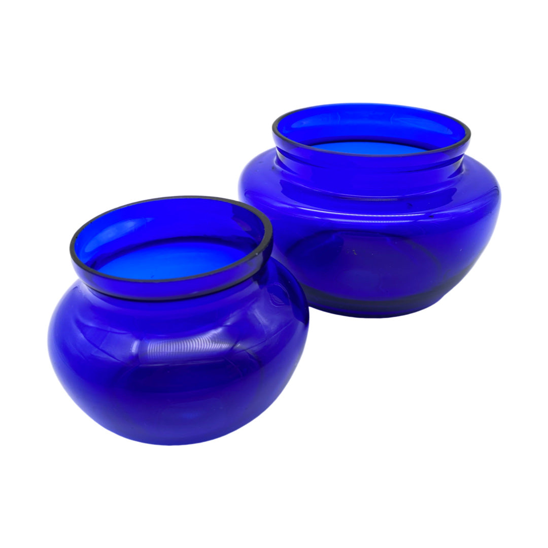 Schalen Set aus Glas blau 60er 70er Jahre Schälchen