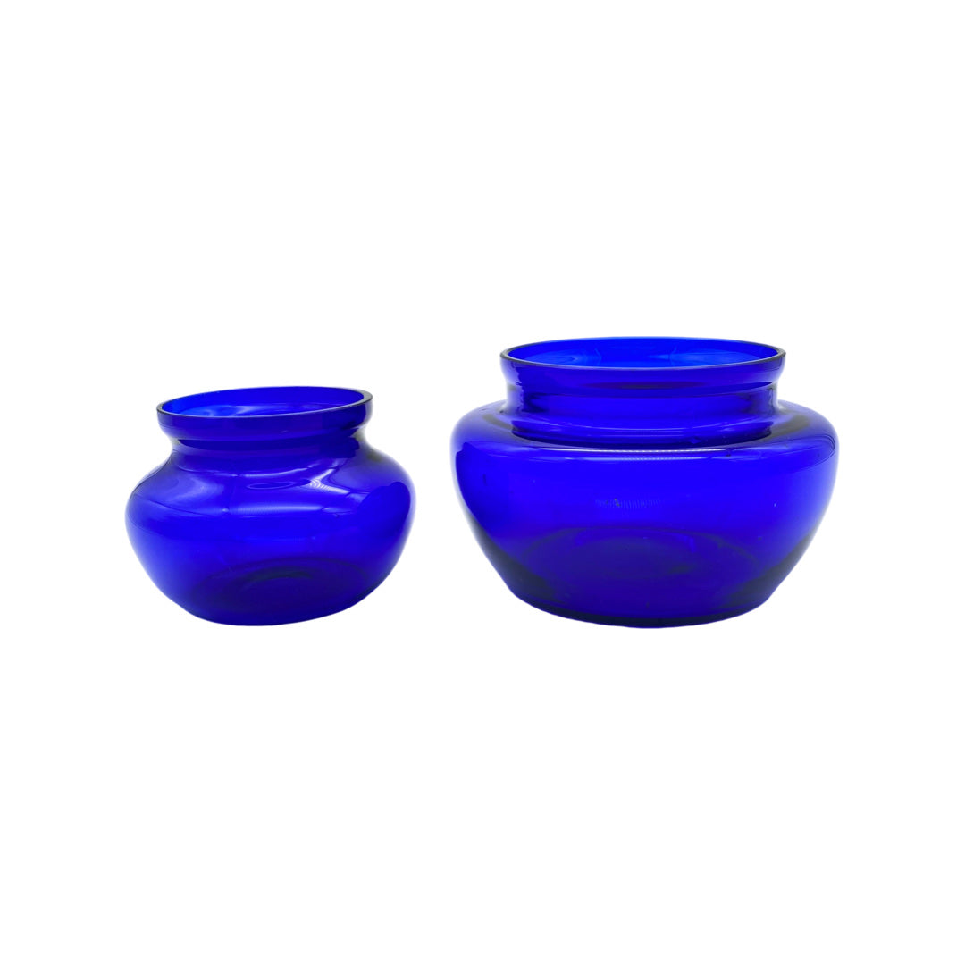Schalen Set aus Glas blau 60er 70er Jahre Schälchen