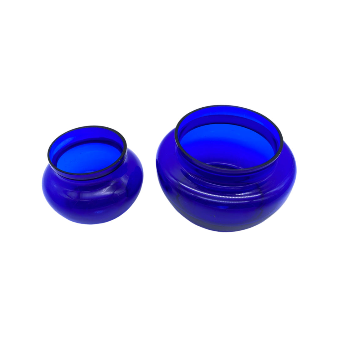 Schalen Set aus Glas blau 60er 70er Jahre Schälchen