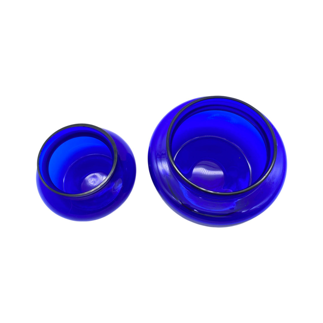 Schalen Set aus Glas blau 60er 70er Jahre Schälchen