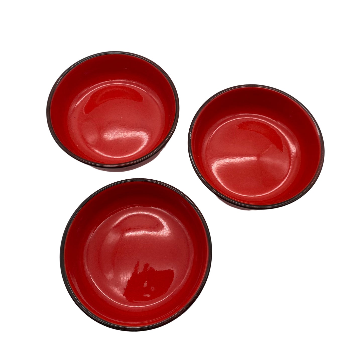 THOMAS Schalen 3er Set Form Scandic Keramik rot 70er