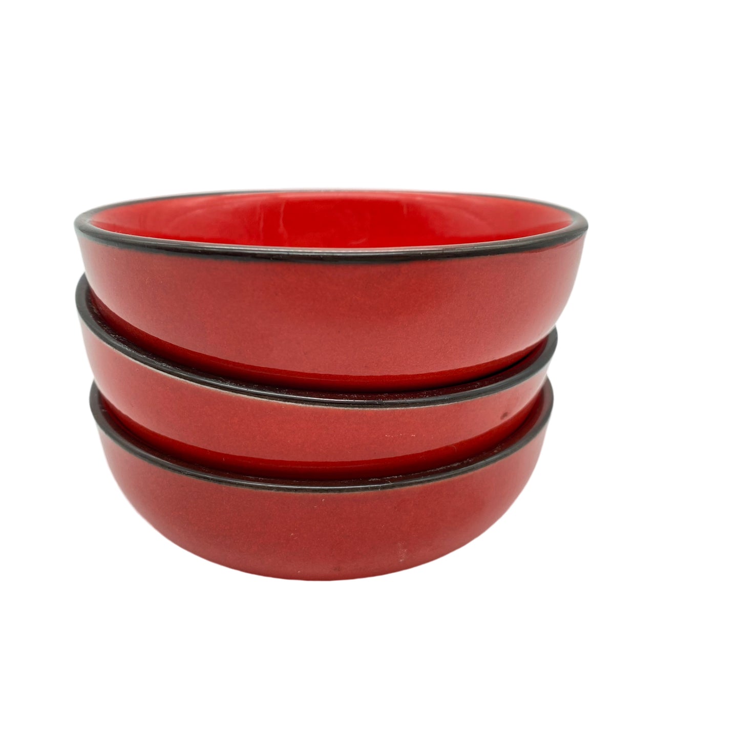 THOMAS Schalen 3er Set Form Scandic Keramik rot 70er