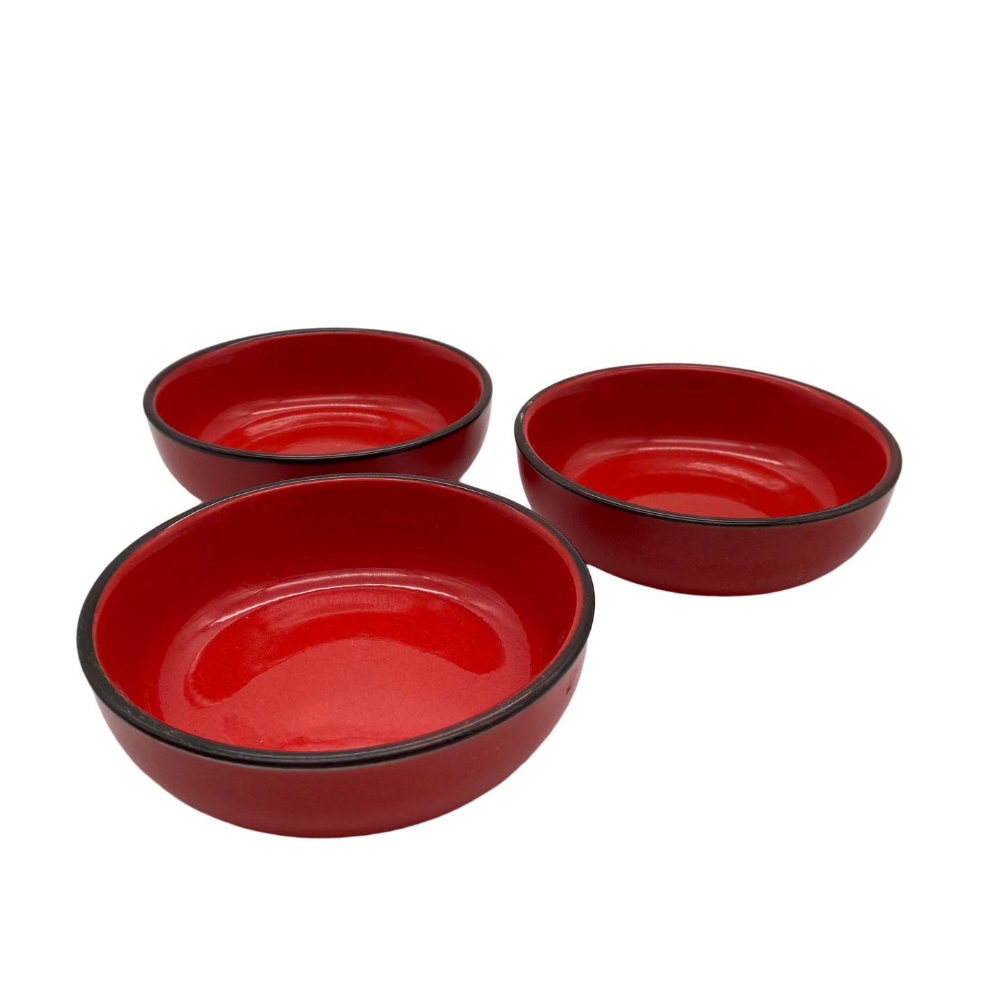 THOMAS Schalen 3er Set Form Scandic Keramik rot 70er