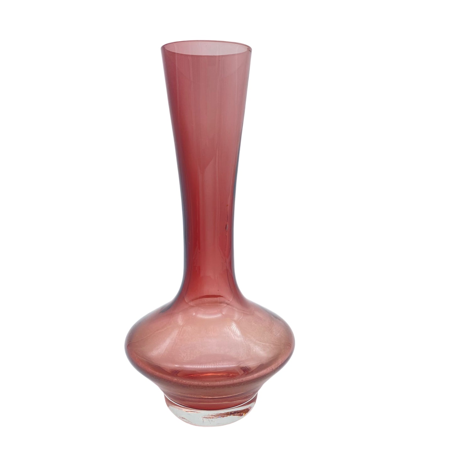 Vase Glas lila Vintage 60er 70er Jahre Blumenvase