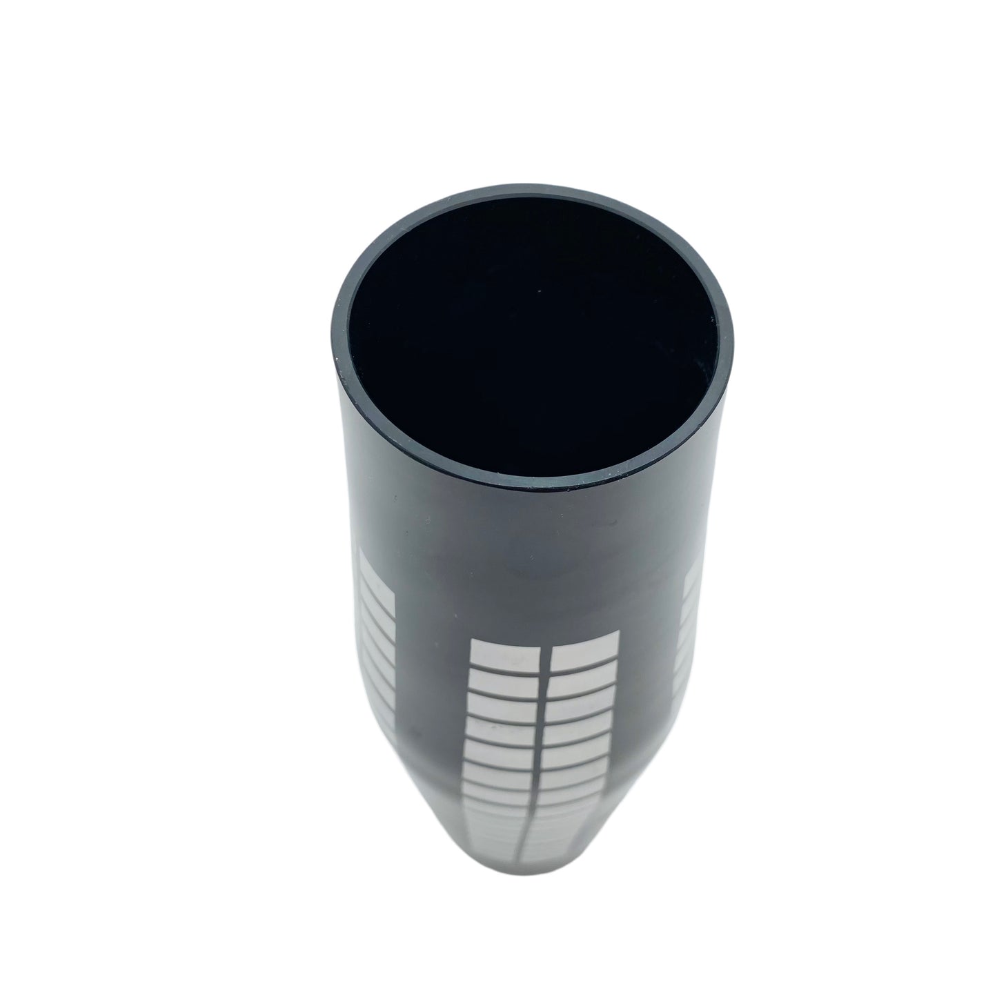 Vase Schwarzglas schwarz Mid Century 50er 60er grau Glas