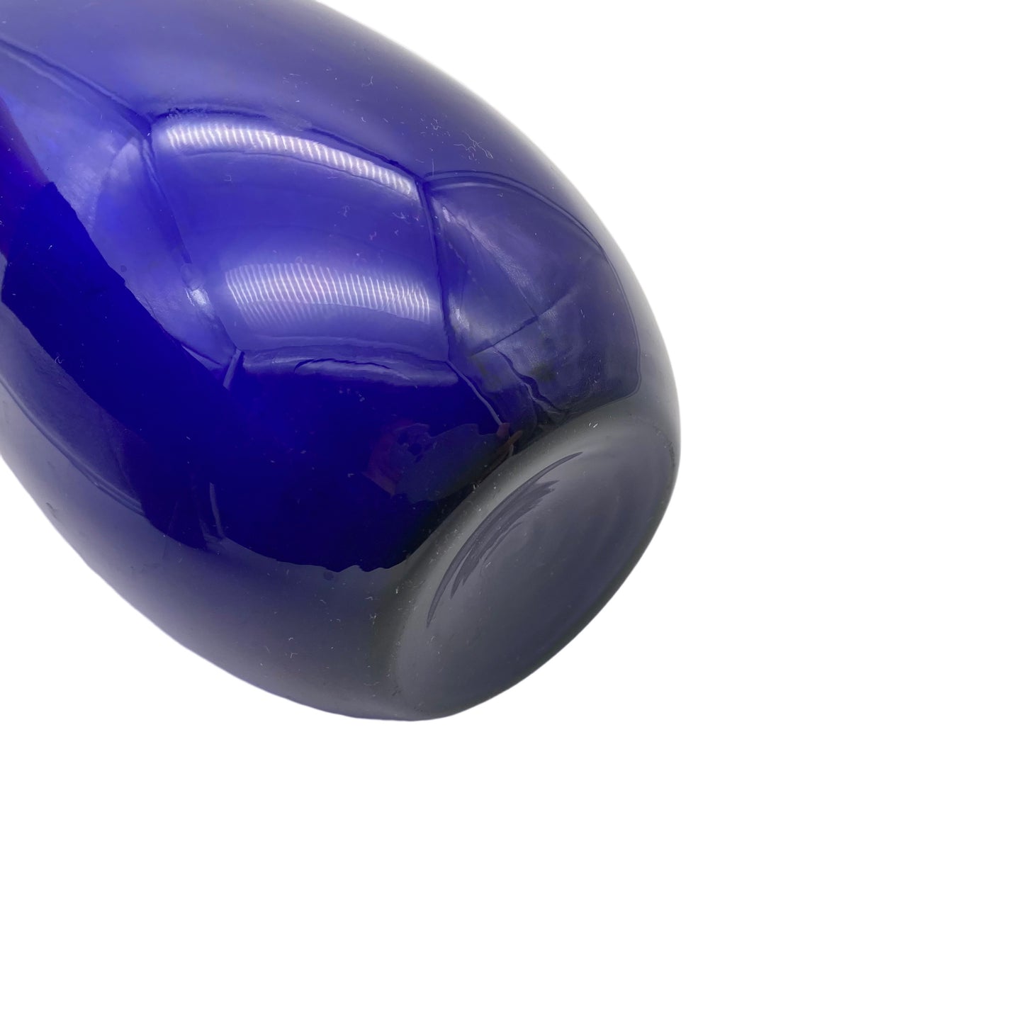 Vase blau 60er 70er Jahre Vintage Glas