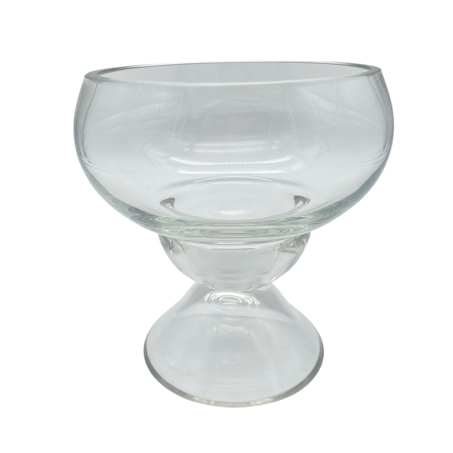 Vase Glas 70er transparent Pop Art Blumenvase