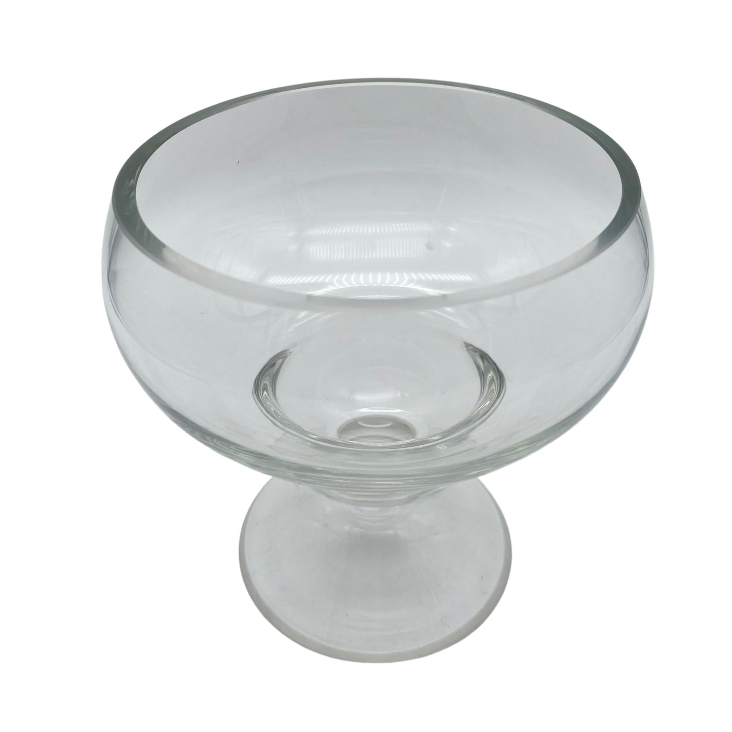 Vase Glas 70er transparent Pop Art Blumenvase
