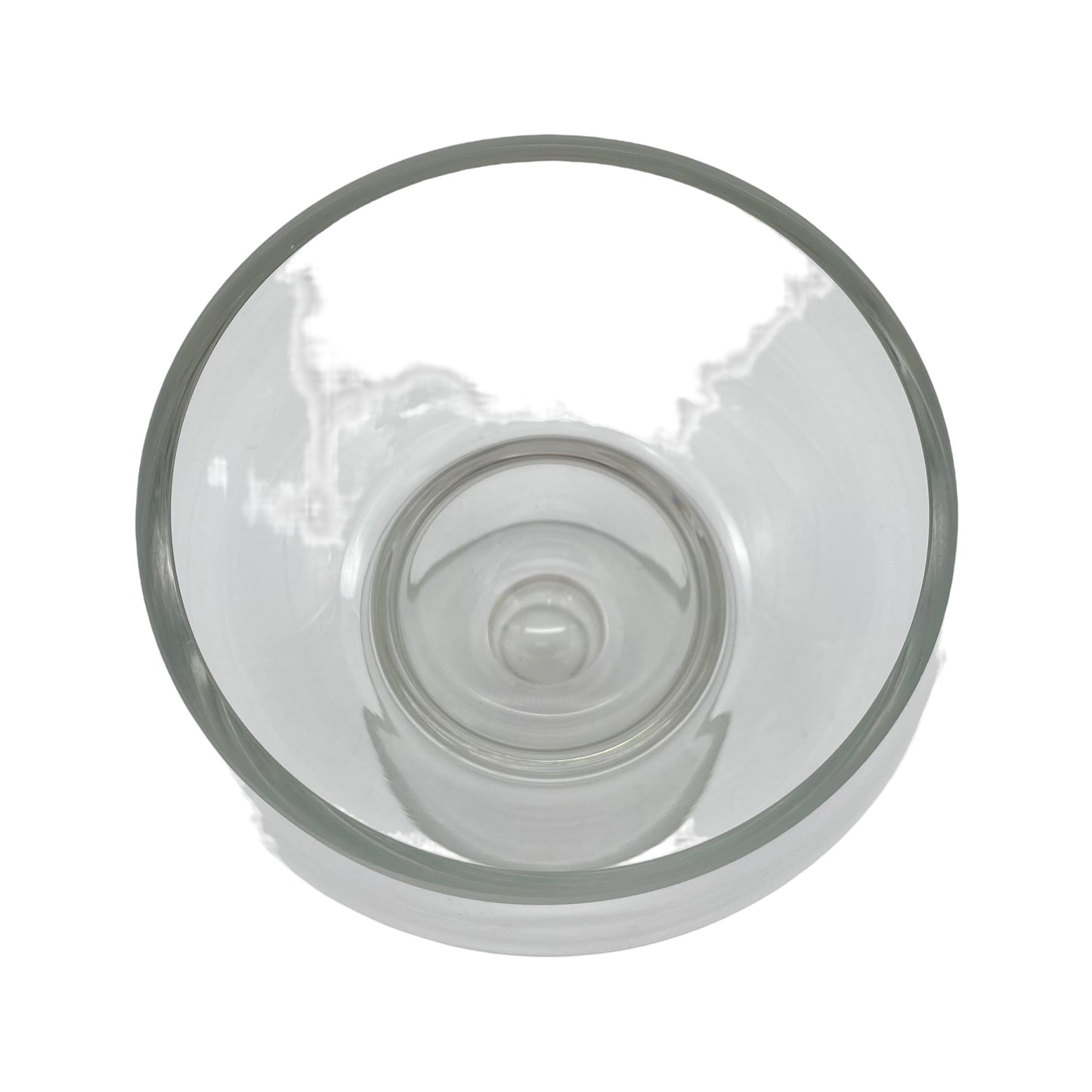 Vase Glas 70er transparent Pop Art Blumenvase