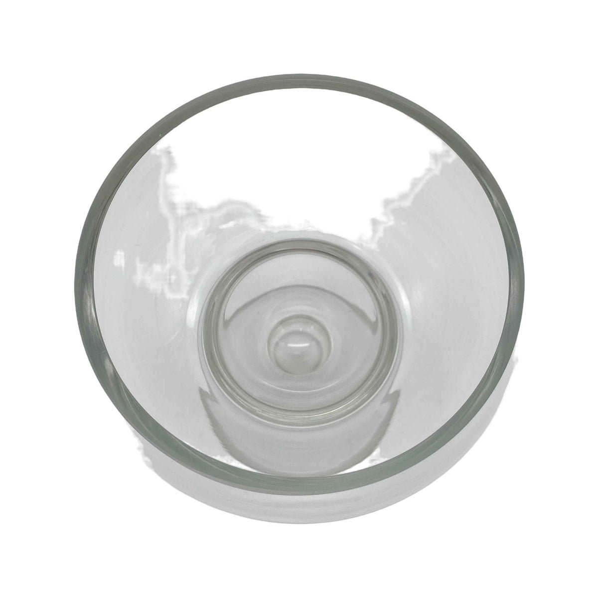 Vase Glas 70er transparent Pop Art Blumenvase