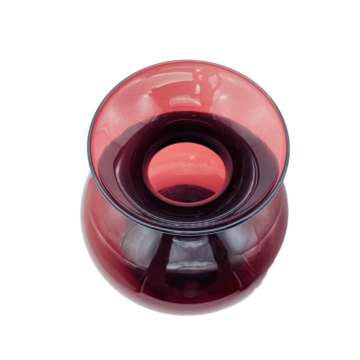 Vase lila Glas 60er 70er Jahre Mid Century