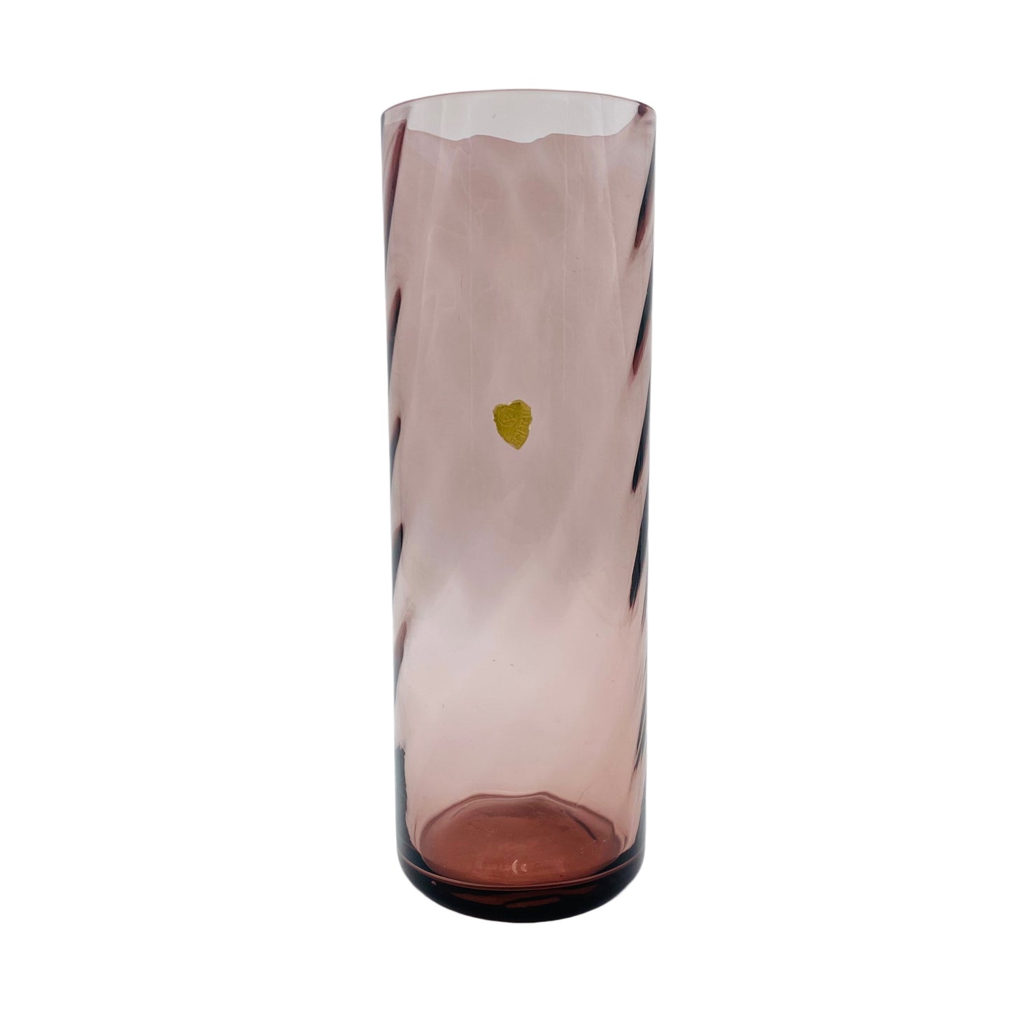 Vase lila Glas Kristall Mid Century 60er 70er Jahre