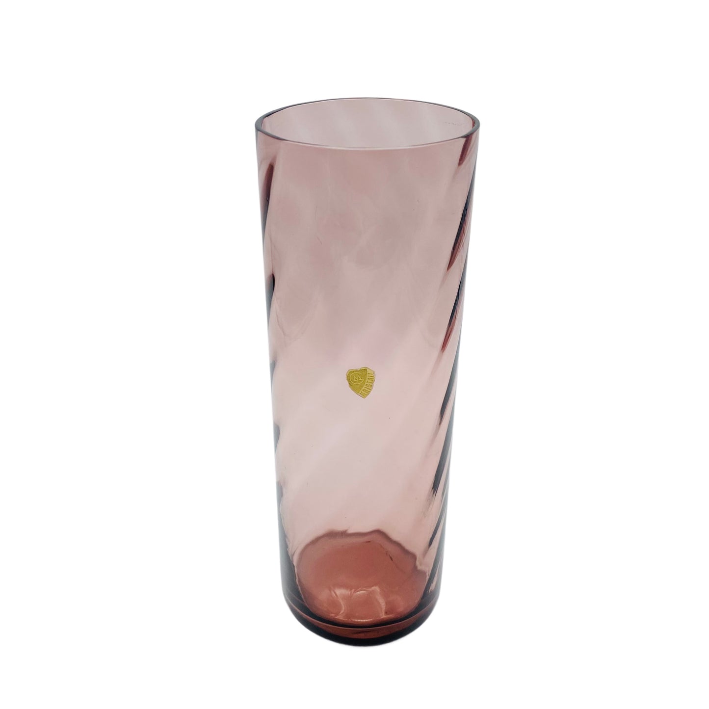 Vase lila Glas Kristall Mid Century 60er 70er Jahre