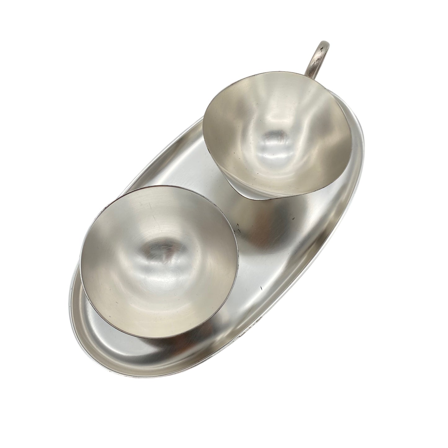 WMF Rahmservice versilbert 60er Jahre Tablett Zuckerschale Milchkanne