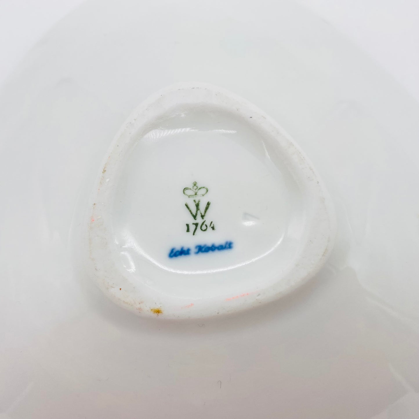 Wallendorfer Porzellanfabrik Schale echt Kobalt 60er Jahre blau