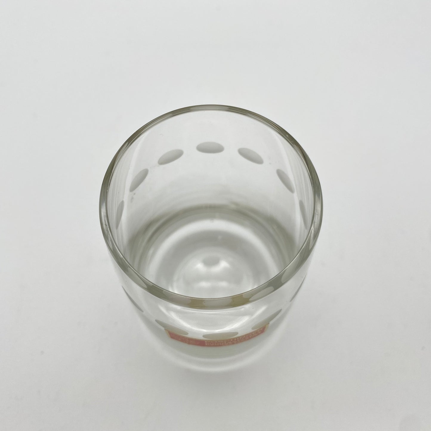 Poschinger Wassergläser 6er Set Linsenschliff satiniert 11 cm 1970er transparent