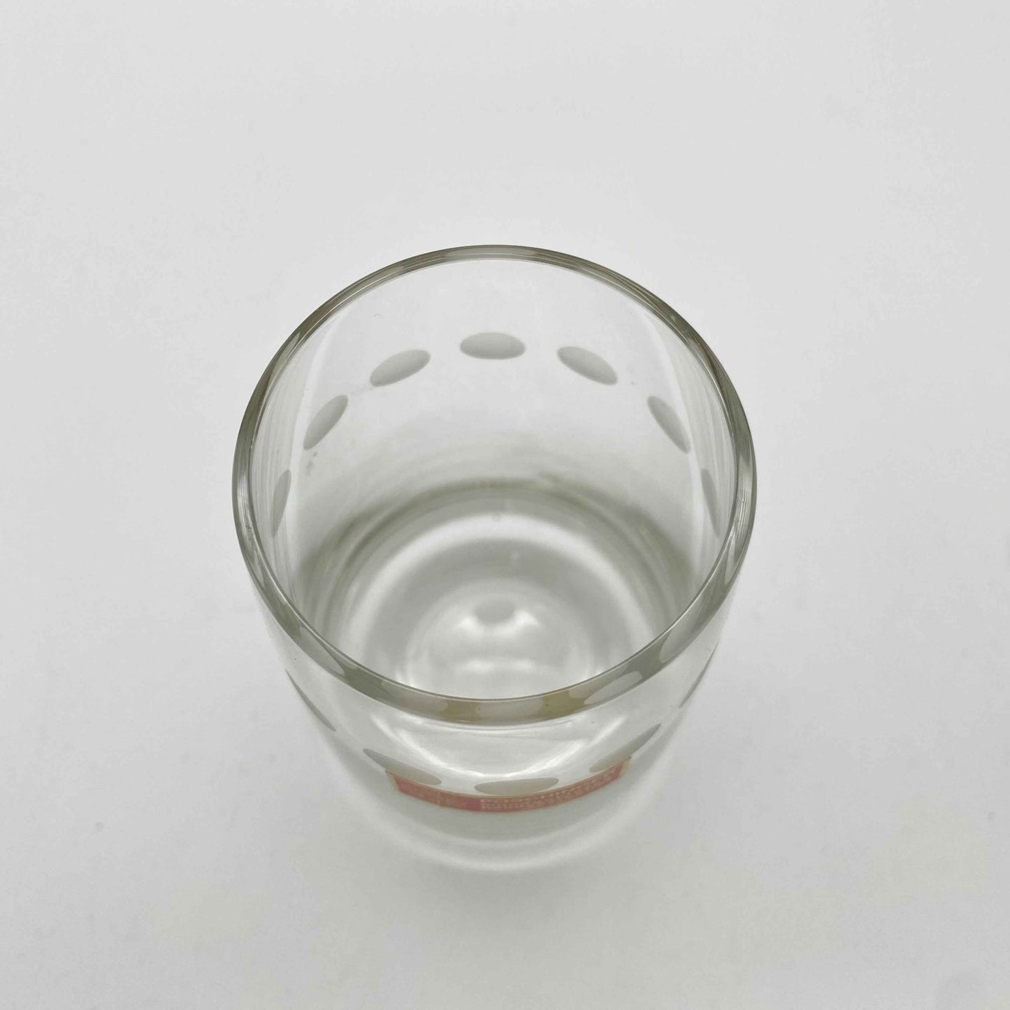 Poschinger Wassergläser 5er Set Linsenschliff satiniert 11 cm 1970er transparent