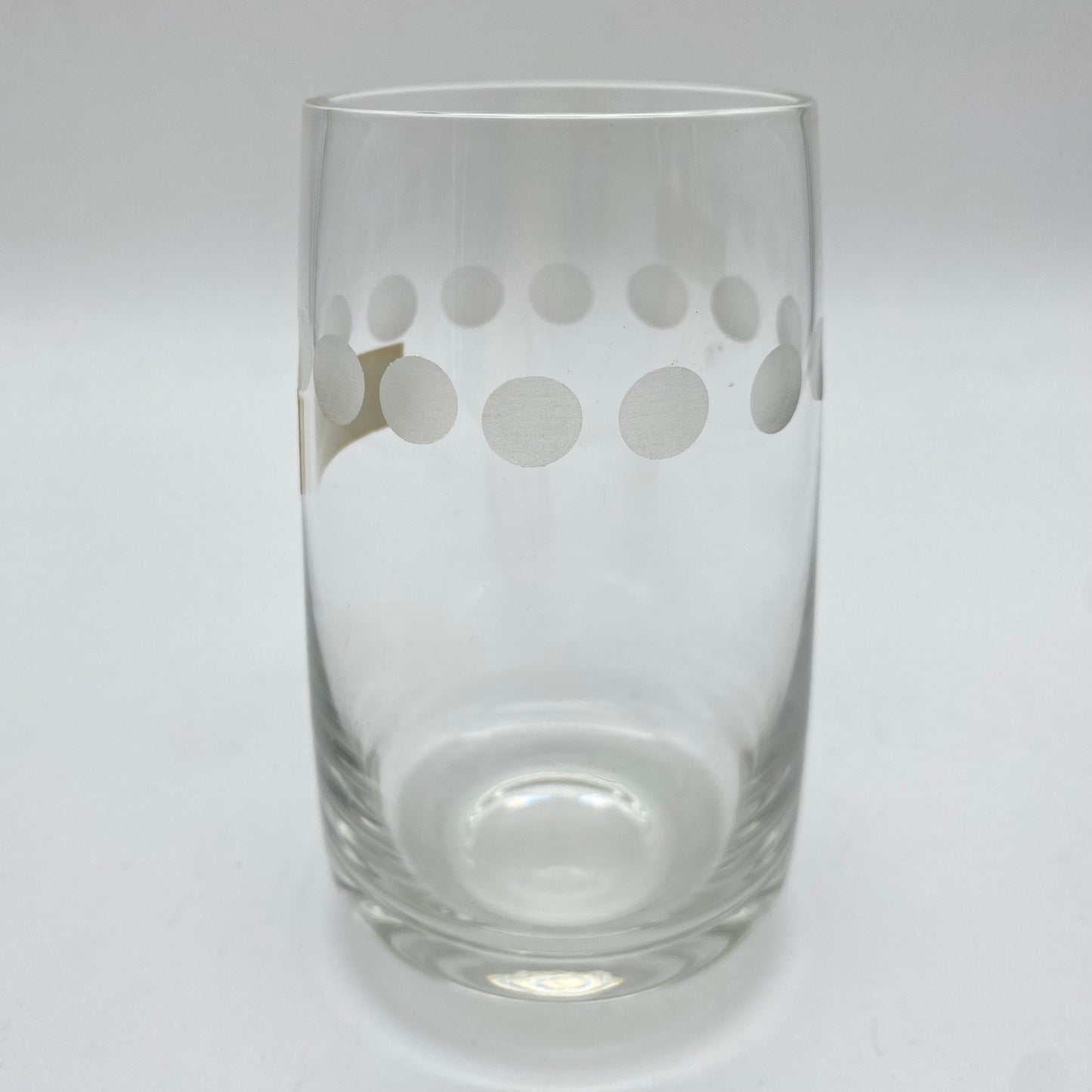 Poschinger Wassergläser 6er Set Linsenschliff satiniert 11 cm 1970er transparent