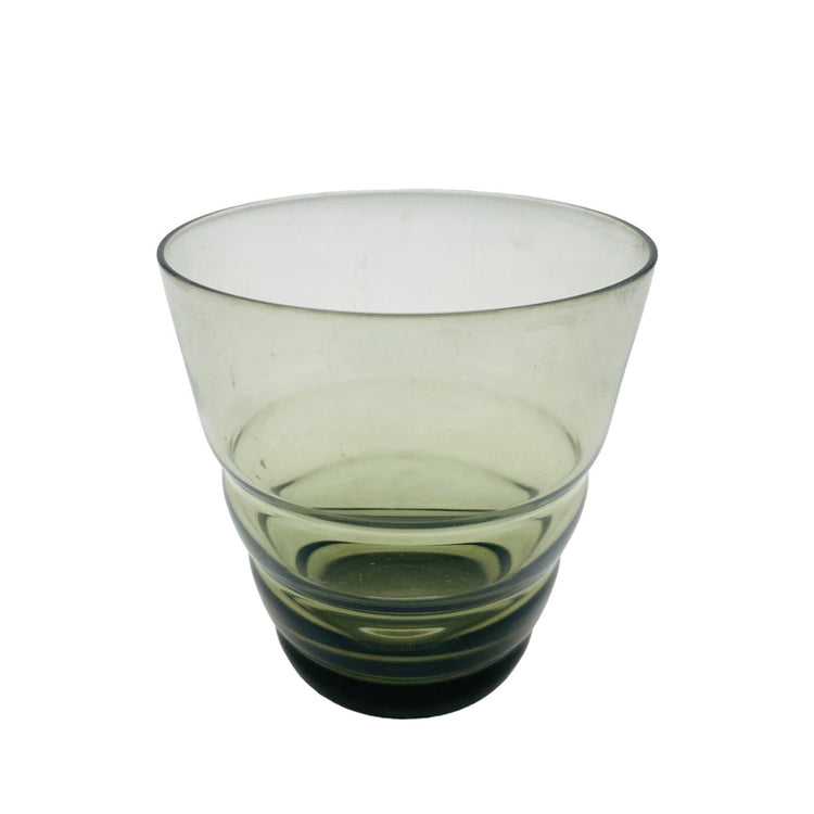 Rauchglas Wasserglas Glas 8,2 cm Vintage Trinkglas MID CENTURY 70er