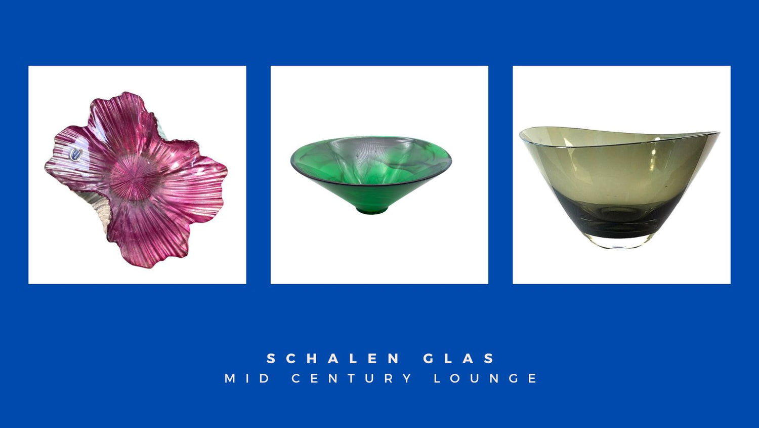 Glas Schalen Schälchen Schüssel 50er 60er 70er Jahre Mid Century Lounge