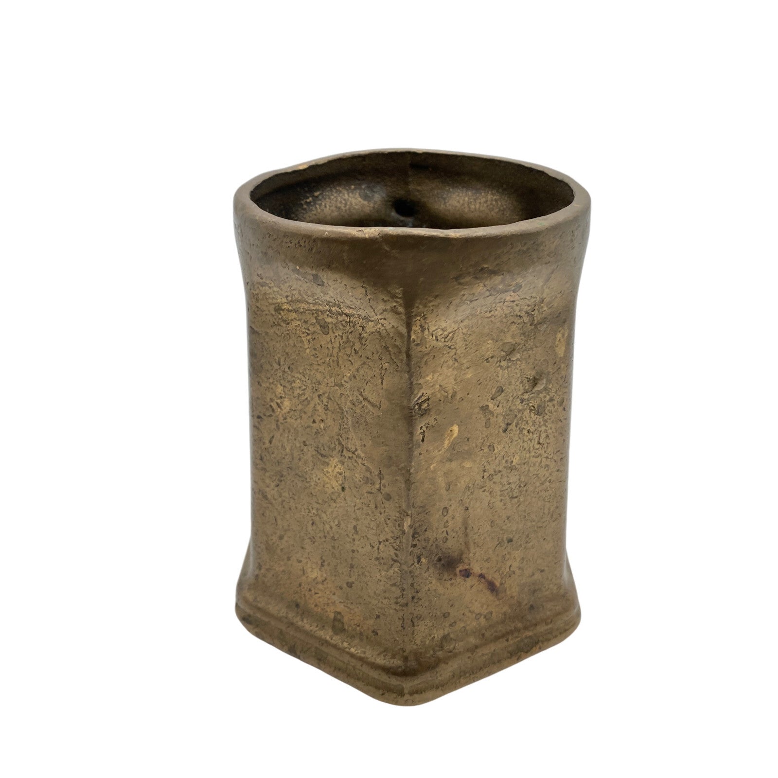 MESSING Vase Messingvase H 13 cm Kanne Vintage 50er 60er Krug Vase Dekoration