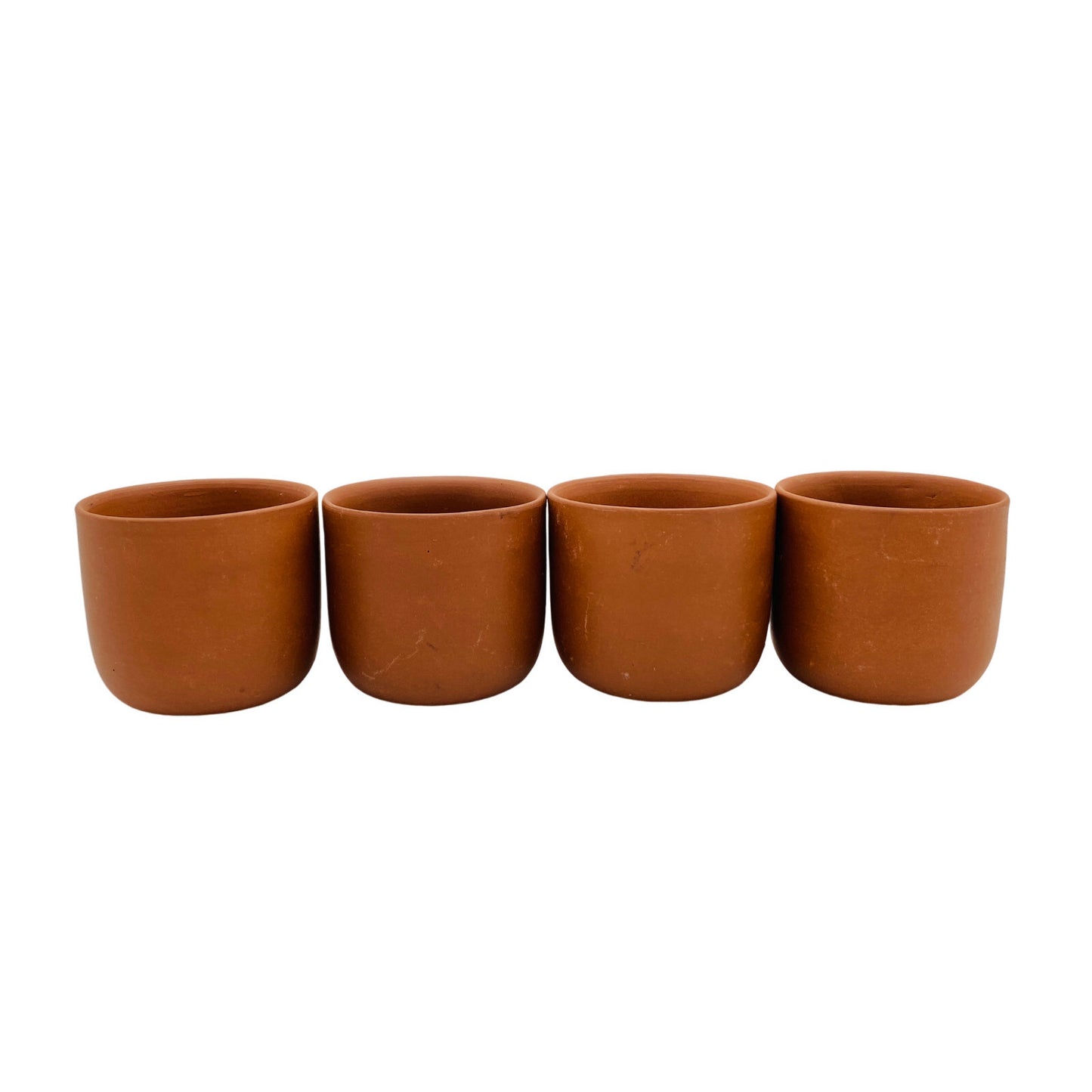 Vintage Keramik Teeschalen 5,8 cm TONKERAMIK für Zeremonie 4 er Set Tassen