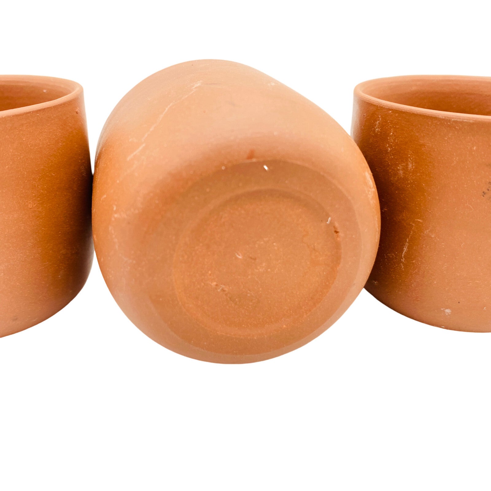 Vintage Keramik Teeschalen 5,8 cm TONKERAMIK für Zeremonie 4 er Set Tassen
